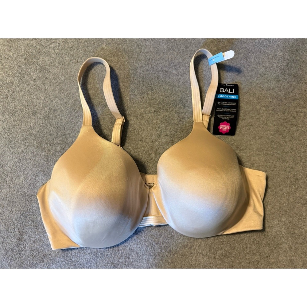 Bali One Smooth U Smoothing Concealing Underwire T-Shirt Bra DF3W11 - 40C New
